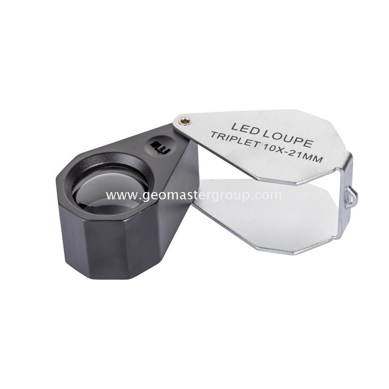 Glass UV/White LED Loupe (10x,21mm)