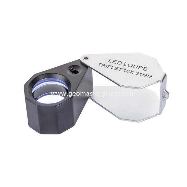Glass UV/White LED Loupe (10x,21mm)