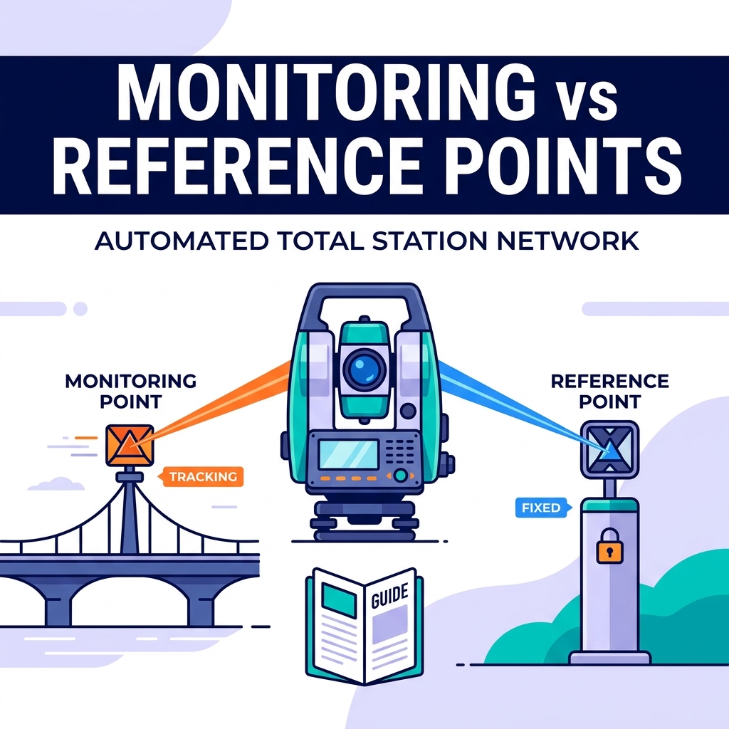 Monitoring Points vs Reference Points in an Automated Total Station Network