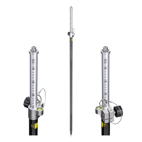 Al & Carbon RTK Pole (2.5m,PinLoc4) 