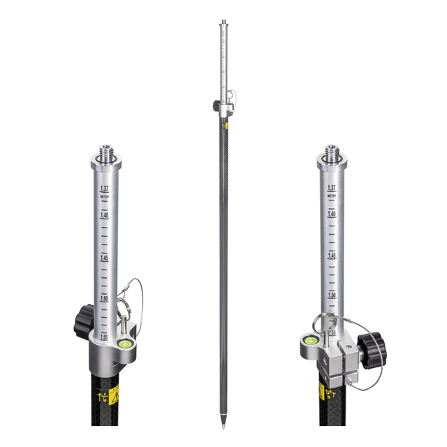 Al & Carbon RTK Pole (2.5m,PinLoc4) 