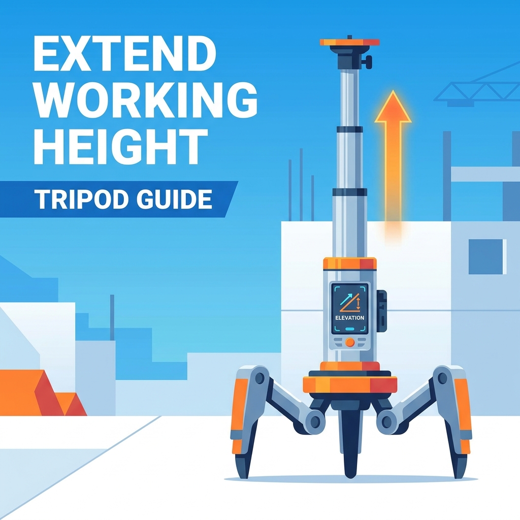How to Extend the Working Height of a Motorized Surveying Tripod