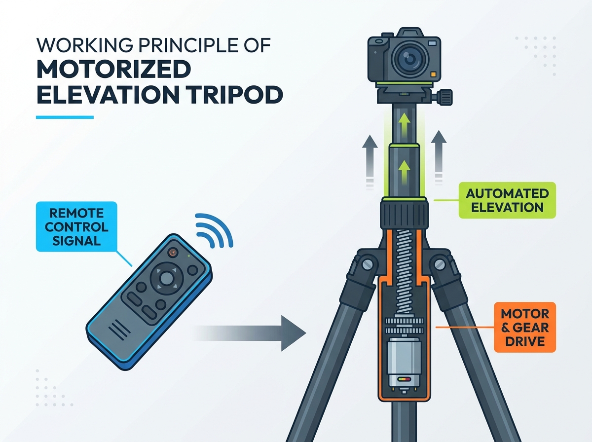Motorized Elevation Tripod Setup
